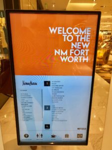 Digital signage at Neiman Marcus